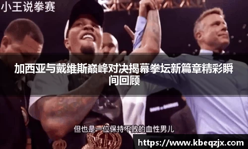 加西亚与戴维斯巅峰对决揭幕拳坛新篇章精彩瞬间回顾